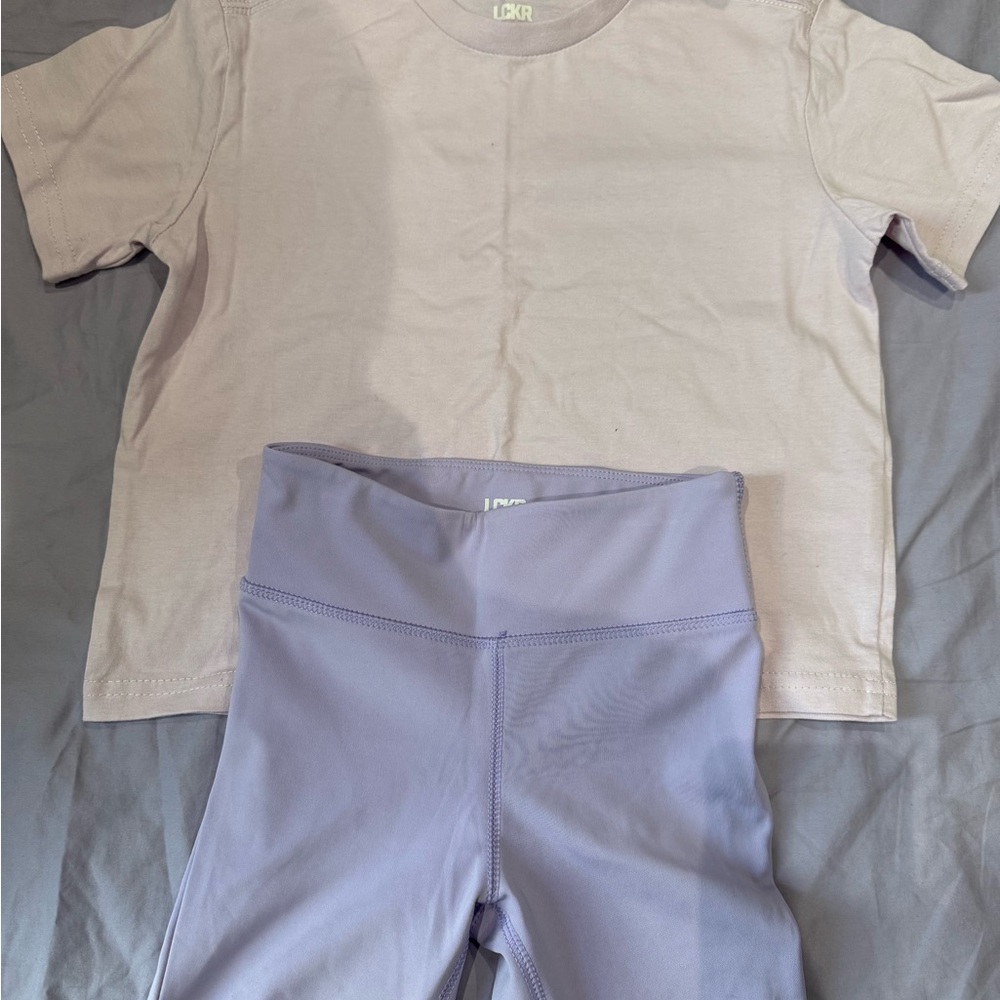 LCKR Light Purple T-Shirt and shorts Set size 6